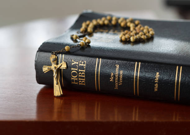 istock Holy Bible And Rosary 2199411038