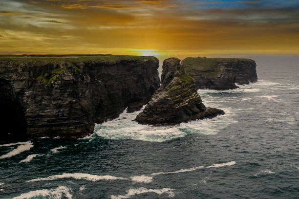 istock Brilliant Sunrise Over the Cliffs on Dingle Peninsula in Ireland 2199414723