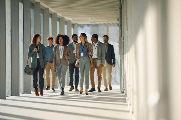 istock Multiracial group of entrepreneurs going on a business seminar. 2199415402