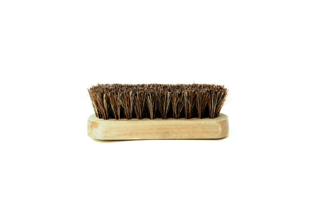 istock Wooden brush on a white isoleted background 2199415855