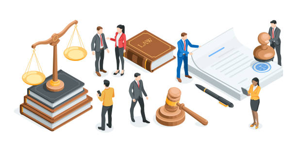 koncepcja prawne - prawnik stock illustrations