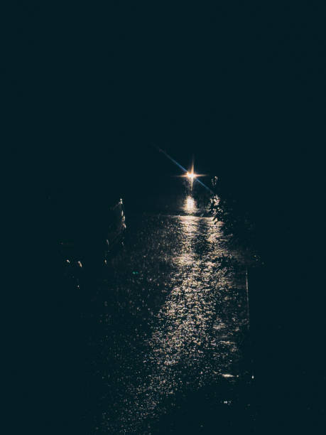 Raindrops falling.