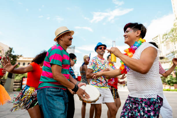 istock People having fun at a street carnival party 2199422875