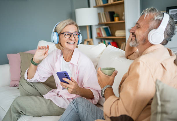 istock Relaxing and listening to music 2199429705