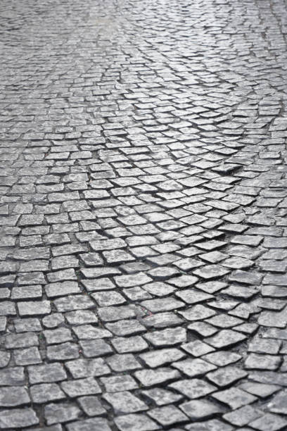istock Textured Cobbled Streets that Effortlessly Showcase a Worn and Distinctive Aesthetic Appeal 2199433344