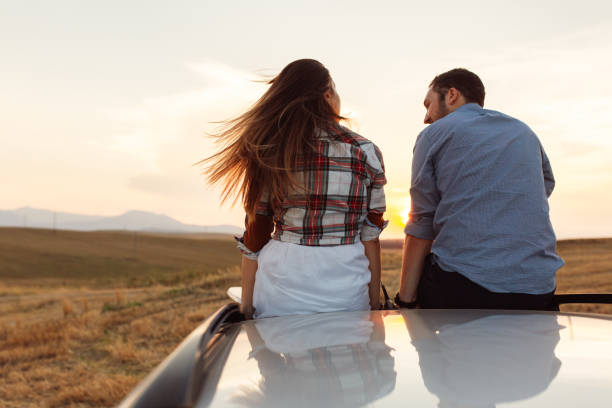 istock Sunset Moments: Love and Freedom on the Open Road 2199440129
