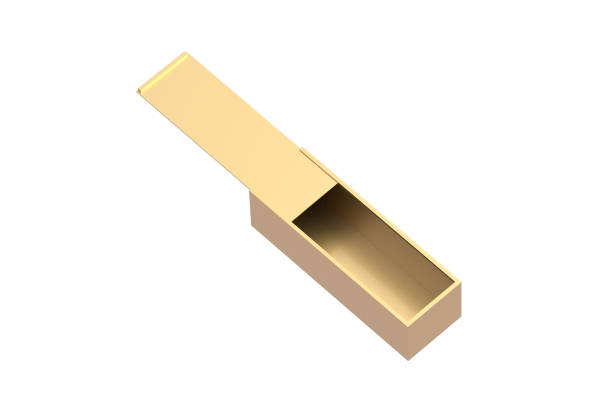 Open cardboard box for shoes. Isolated on a white background. File contains clipping path