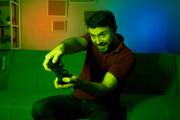 istock Enthusiastic Gamer Enjoying Video Game Session 2199450189