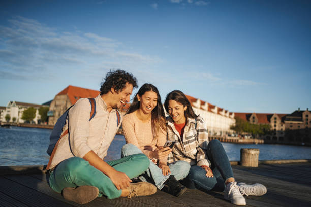 Young Adults Enjoying Time Together in Copenhagen