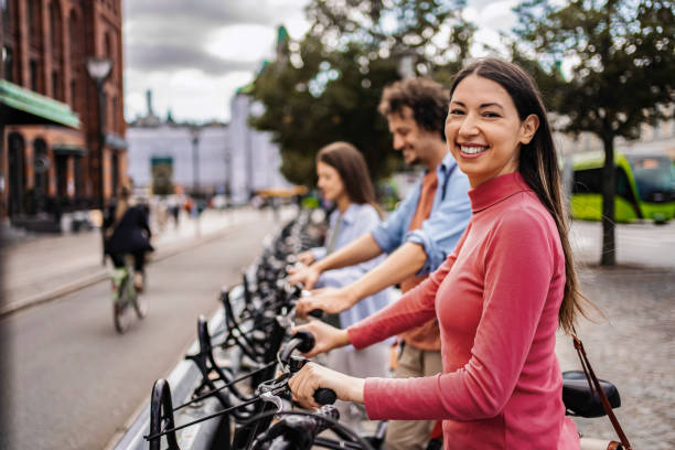 istock Tourists renting bikes in Malmo, Sweden 2199456444