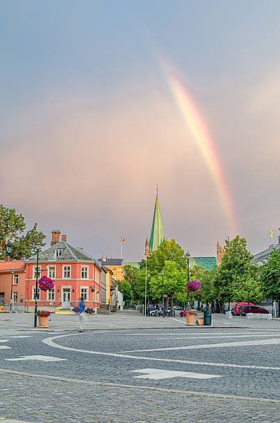 istock Central square of Trondheim (Torvet), Norway 2199456535