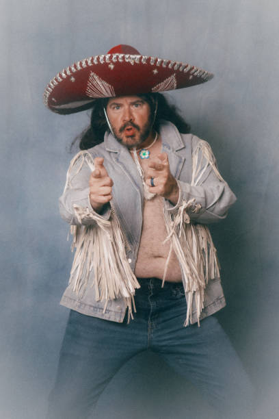 istock Awkward Retro Glamour Shot Sombrero Man 2199466515