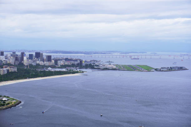 Tourism in Rio Janeiro. View from the Sugarloaf Mountain.