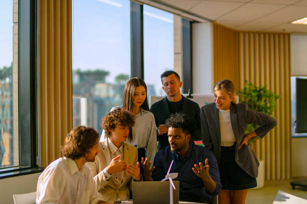 istock Group of white collar workers meeting at office. 2199471174