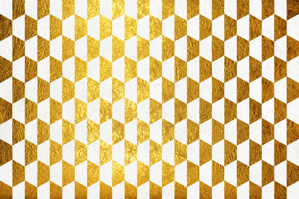 istock Luxury background material with gold abstract pattern on white Japanese paper. 2199479181
