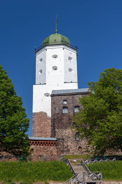 istock Tower of Vyborg Castle on a sunny summer day, Russia 2199485932
