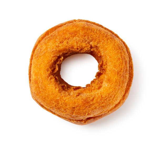 istock Top View of a Donut on a White Background 2199491732