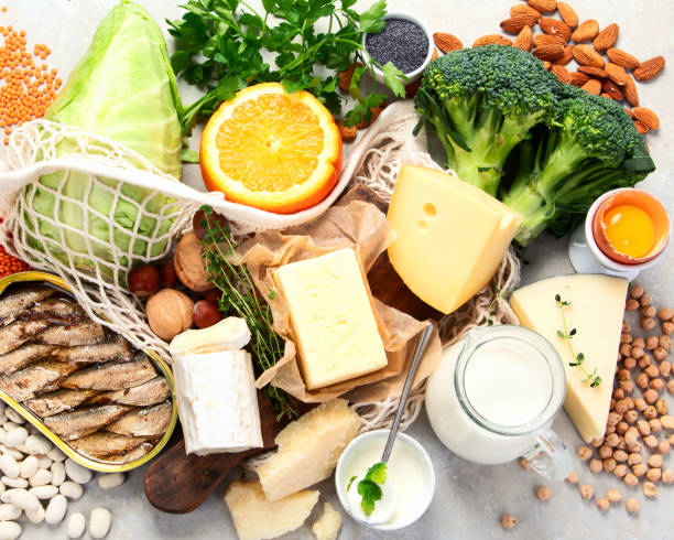 istock Healthy food high in calcium. 2199521357