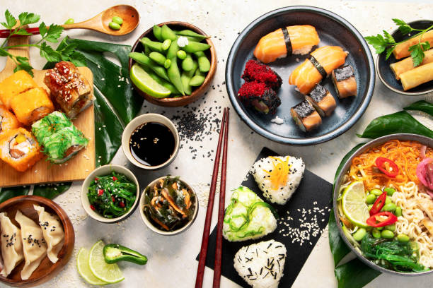 istock Assortment of Japanese food. 2199521633