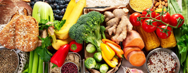 istock Different types of high carbohydrate food. 2199521779