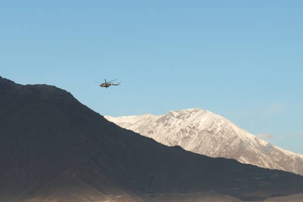 Helicopter on the plateau