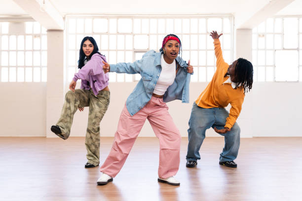 istock Young group of multiethnic hip-hop dancers dancing 2199531991