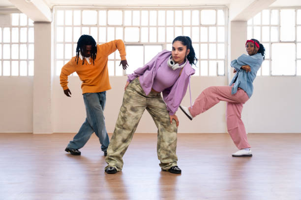 istock Young group of multiethnic hip-hop dancers dancing 2199532784
