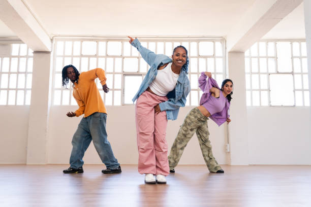 istock Young group of multiethnic hip-hop dancers dancing 2199534812