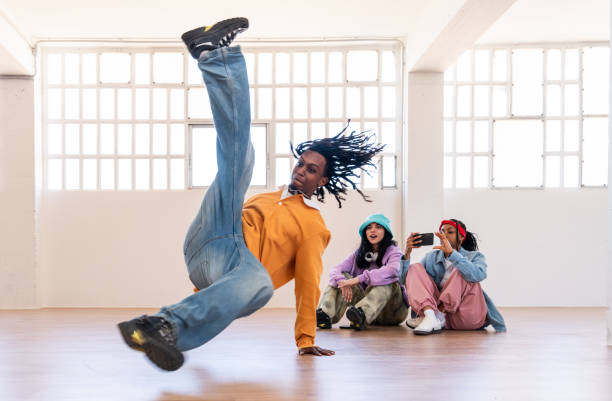 istock Young group of multiethnic hip-hop dancers dancing 2199535338