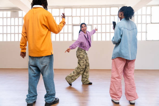 istock Young group of multiethnic hip-hop dancers dancing 2199535660