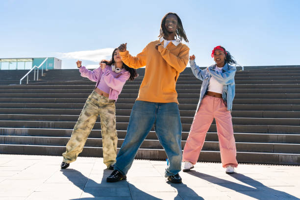 istock Young group of multiethnic hip-hop dancers dancing 2199536997