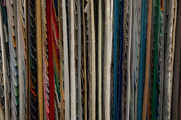 Stack of Colorful Fabric. High quality photo