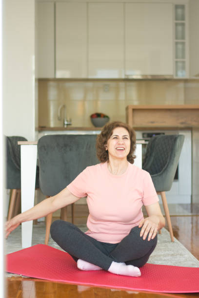 istock Fitness woman doing stretch exercise 2199573390