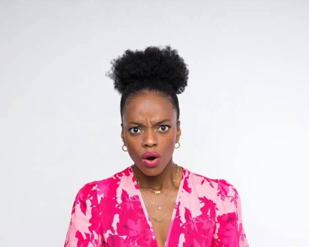istock Headshot of shocked woman 2199581004
