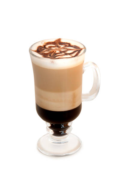 istock cup of coffee with steamed mocha elete and chocolate syrup 2199583883