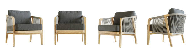 istock Armchair set isolated on white background. 3D render. 2199583958