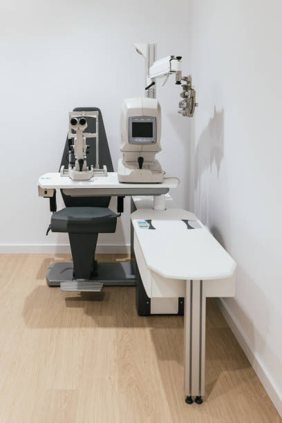 istock Modern ophthalmology clinic with advanced equipment for precise eye examinations 2199584282