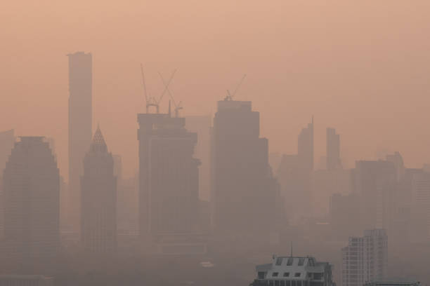 istock Bangkok skyline disappearing in heavy smog pollution 2199588533