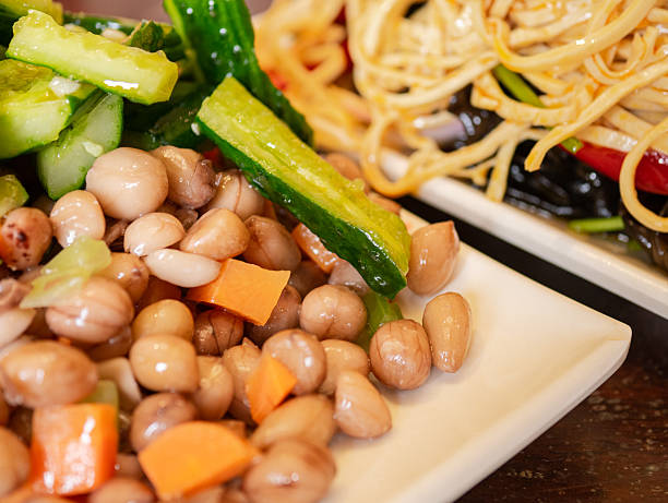 Chinese appetizer: Peanuts and Cucumbers