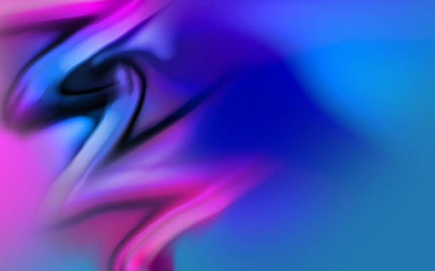 istock abstract blue and red background with some smooth lines in it. 2199602812