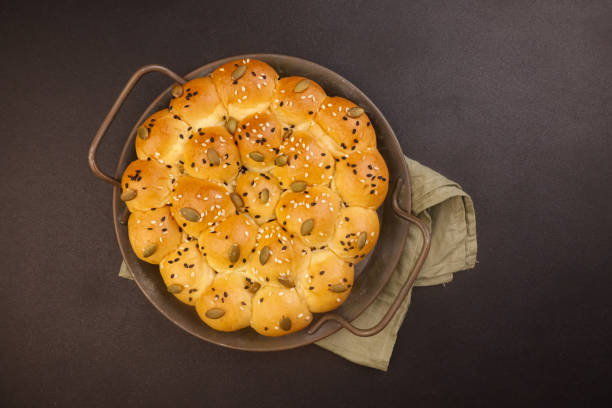 Khaliat Nahal or Bee's Hive Buns is Yameni Honeycomb Bread.