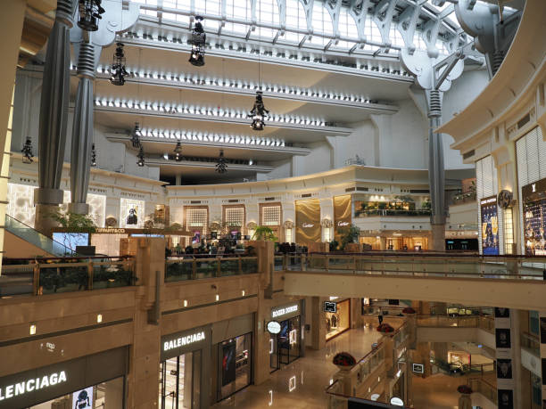 Taipei, Taiwan - November 6, 2025: Interior image of the shopping mall inside Taipei 101.