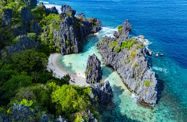 istock Hidden Beach on Matinloc Island, Palawan, Philippines 2199617913