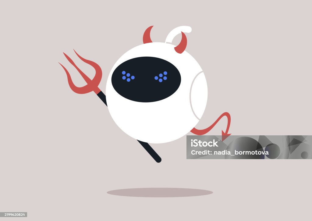Devil And Risk Risks And Disadvantages Of Modern Technologies A Sinister Robots ...