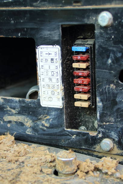 istock Fuses are not protected from dirt without a cover 2199627118