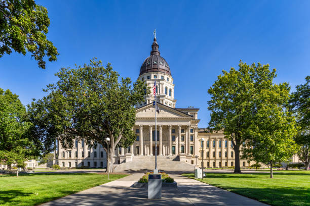 istock Kansas State Capitol, in Topeka on a sunny day 2199634582