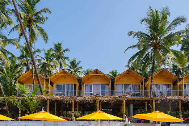 istock beach hotels at palolem beach in Goa – India 2199640010