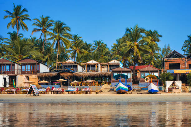 istock fishing boats at palolem beach in Goa – India 2199640290