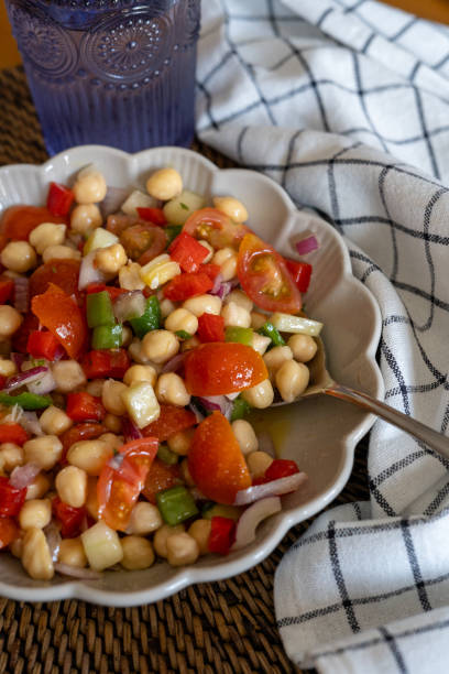 istock homemade chickpea salad with tomatoes and peppers 2199643695