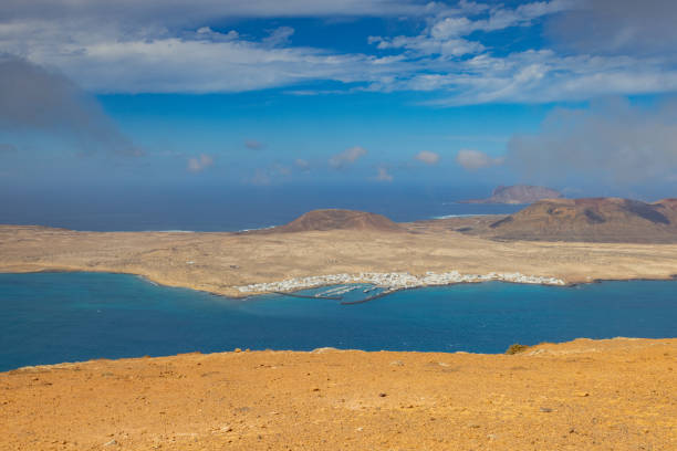 Amazing view from El Mirador del Rio, Lanzarote, Haría, Canary Islands, Spain